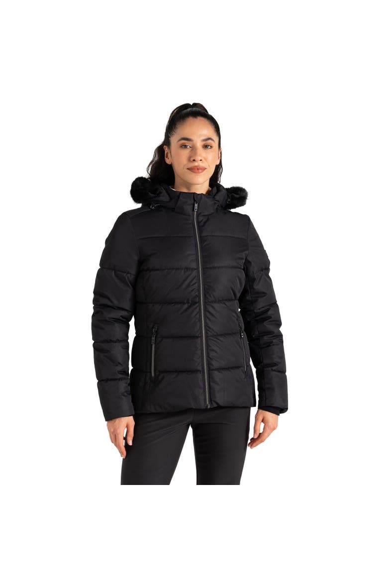 Glamorize V Ski Jacket, Alternate, color, Black