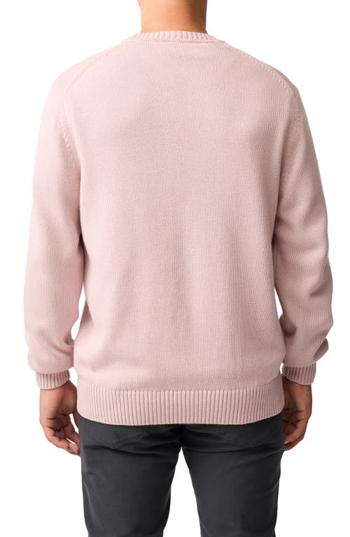 Rodd & Gunn Crewneck Cotton Sweater In White