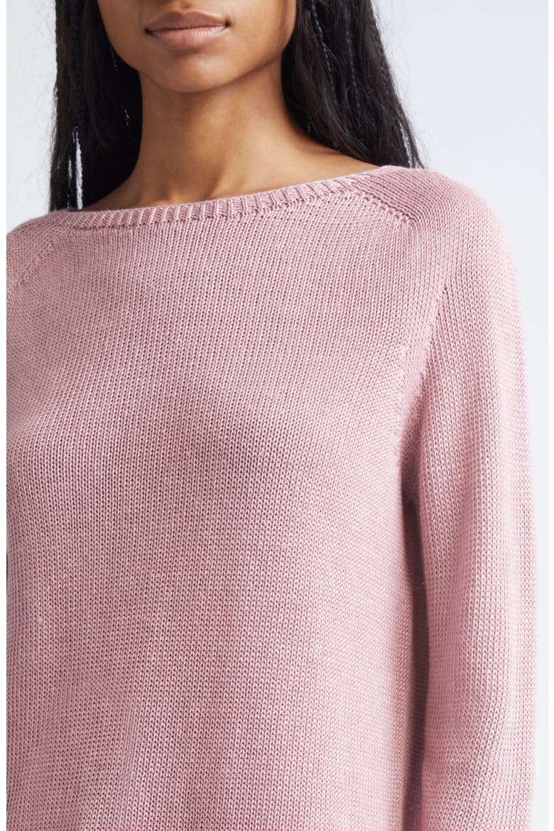 Giolino Linen Sweater, Alternate, color, ANTIQUE ROSE