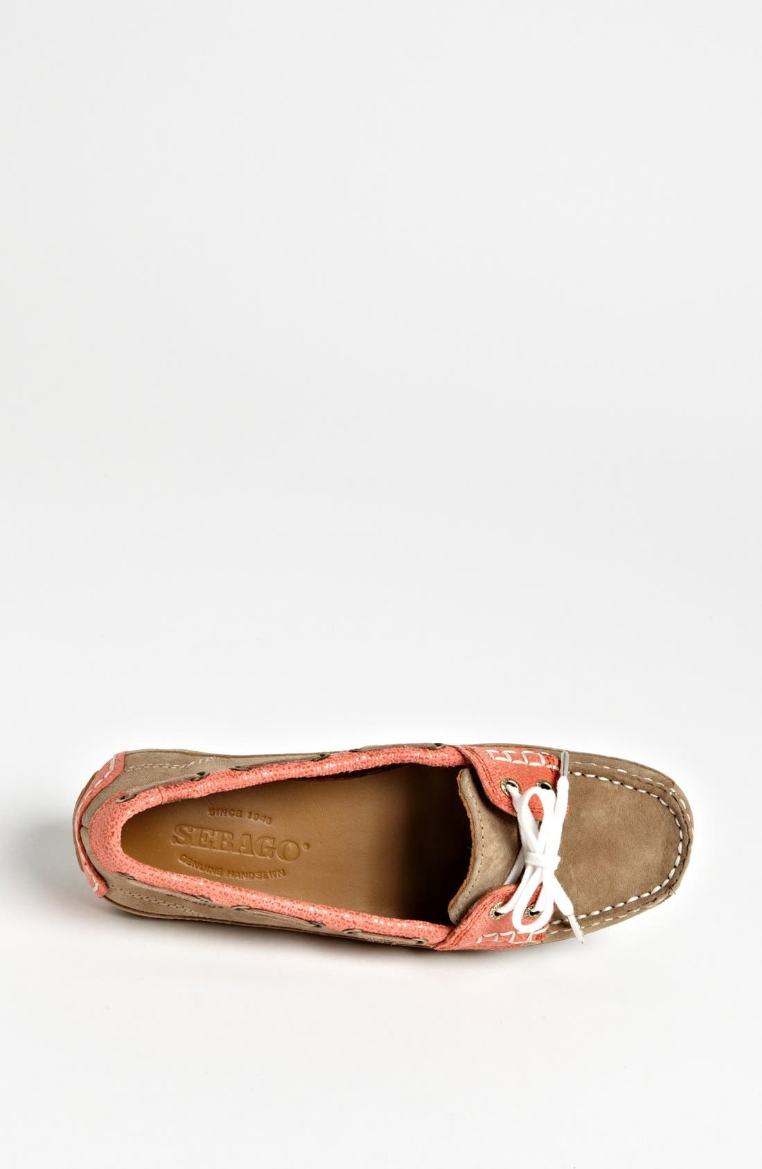 'Bala' Boat Shoe, Alternate, color, MILKSHAKE/ CORAL