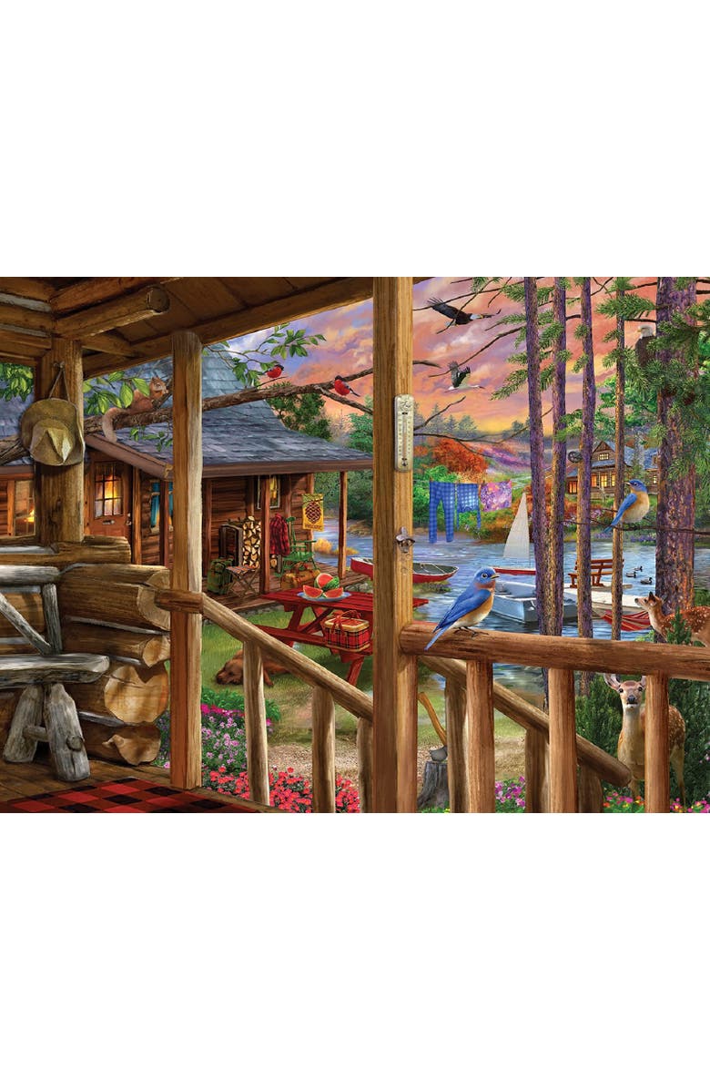 Sunsout At The Cabins 300 piece Jigsaw Puzzle for Adults, Alternate, color, Multicolor