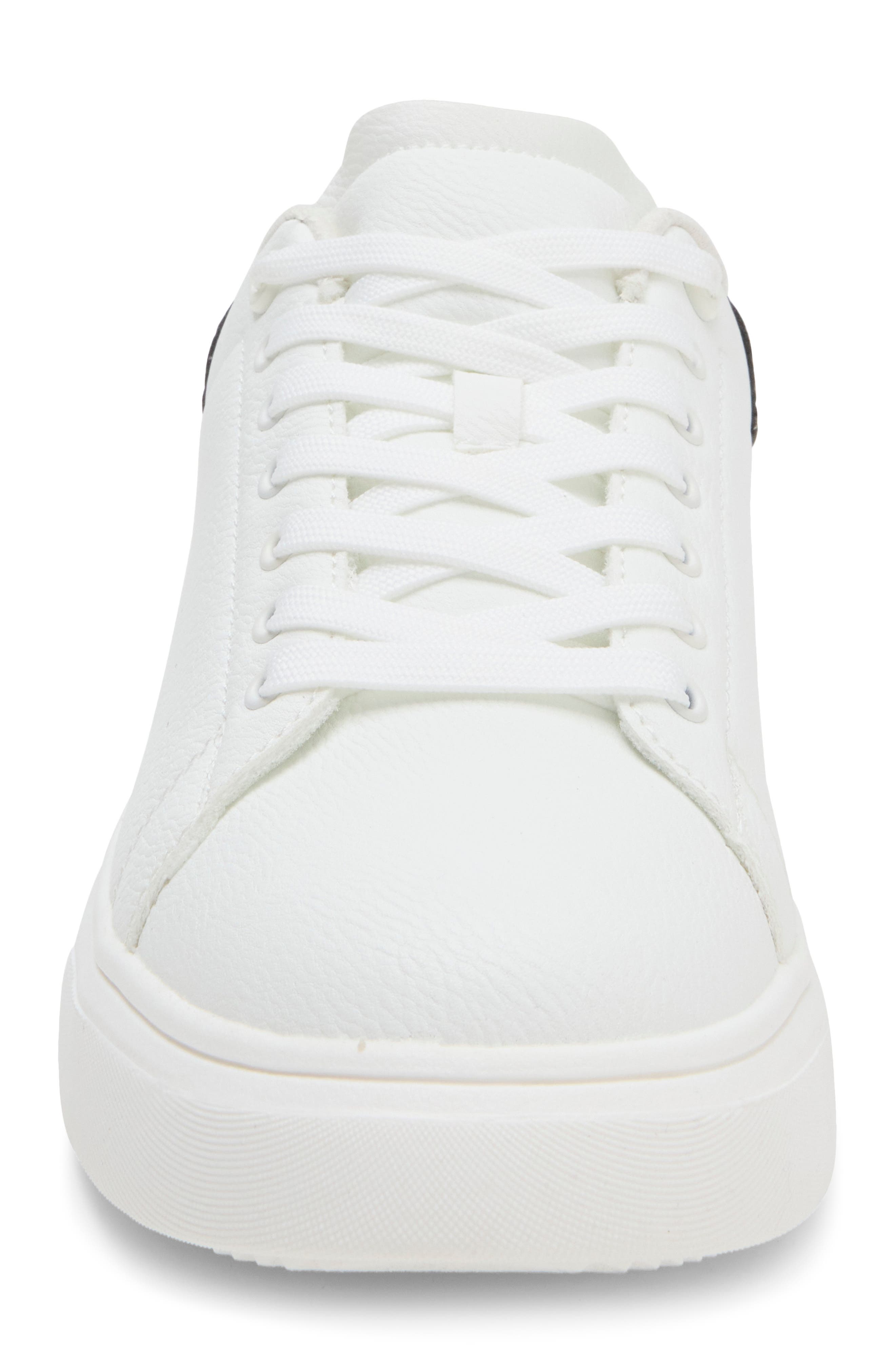 P-Rizz Faux Leather Sneaker, Alternate, color, WHITE