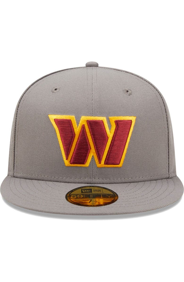 New Era Men's New Era Graphite Washington Commanders Storm II 59FIFTY Fitted Hat, Alternate, color, 