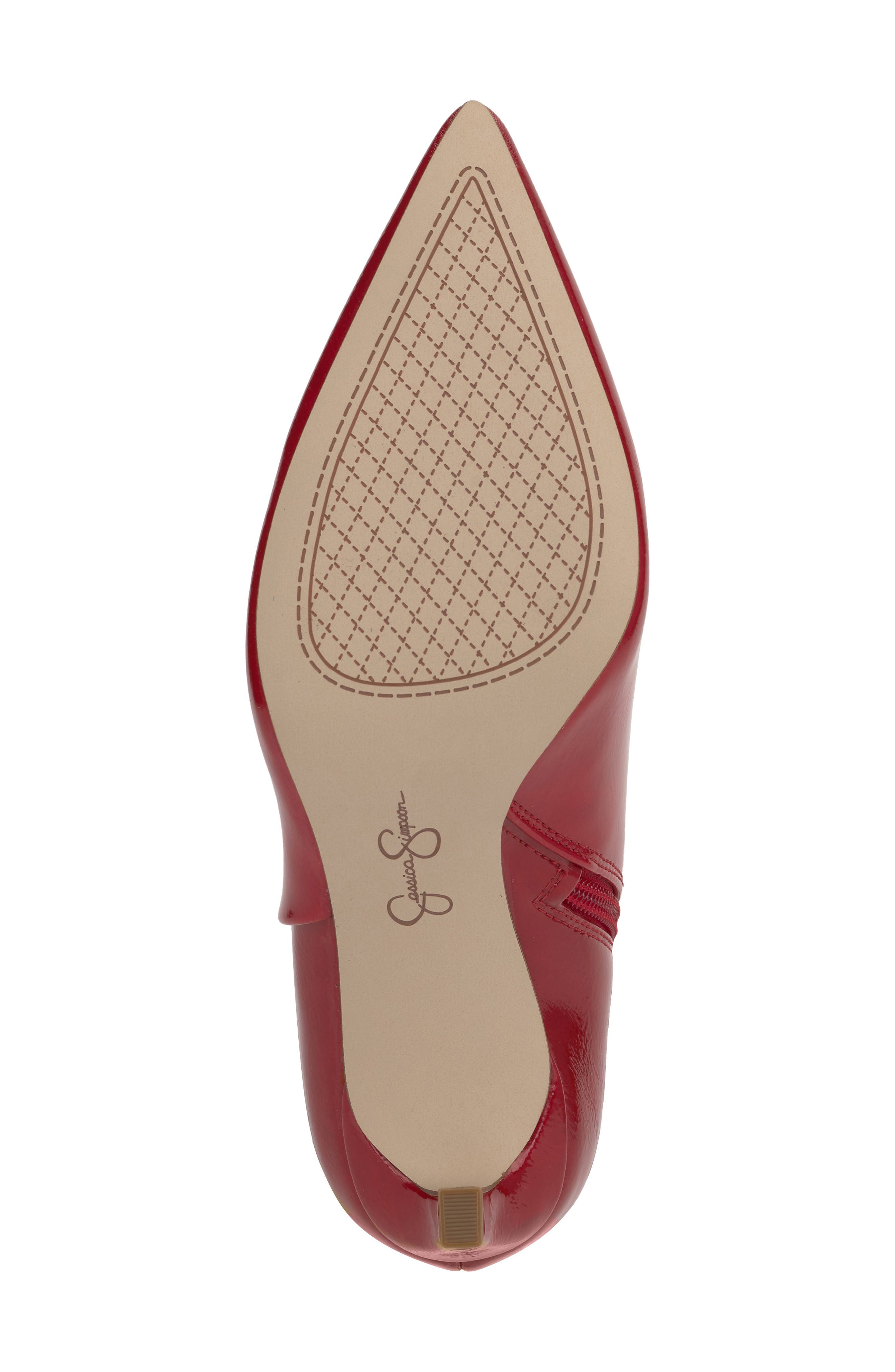 Jessica Simpson Earon Pointed Toe Over the Knee Boot, Alternate, color, Red Muse Patent