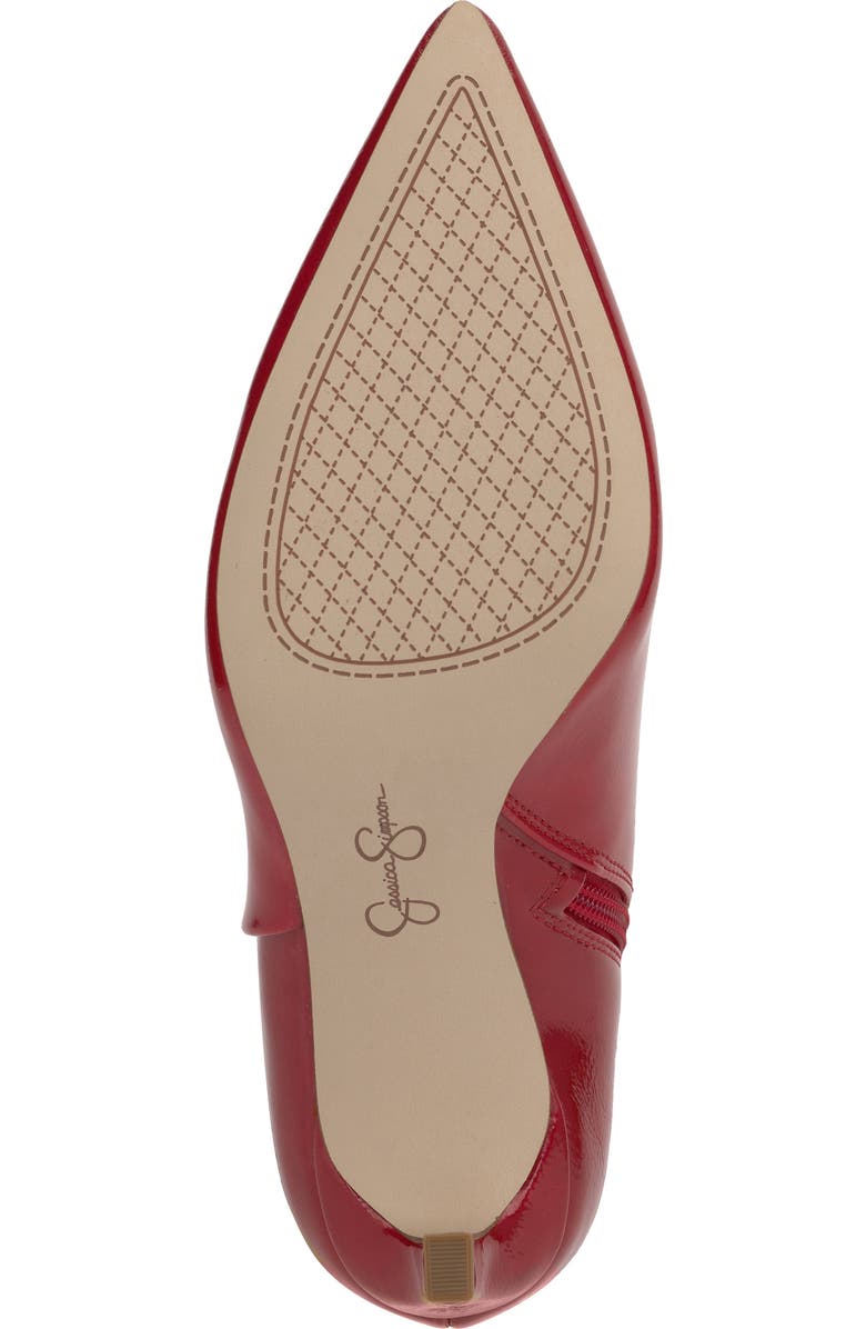 Jessica Simpson Earon Pointed Toe Over the Knee Boot, Alternate, color, Red Muse Patent