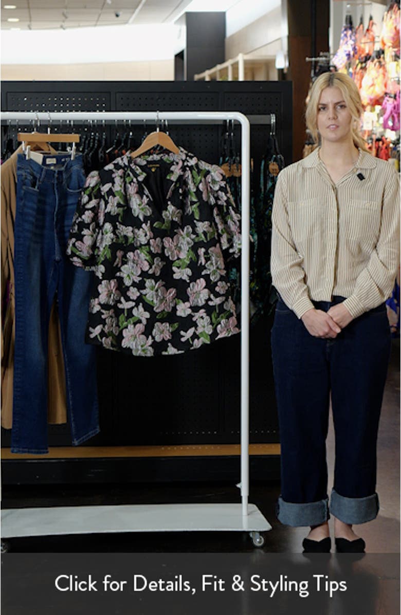 Elsinore Floral Jacquard Top, sales video thumbnail