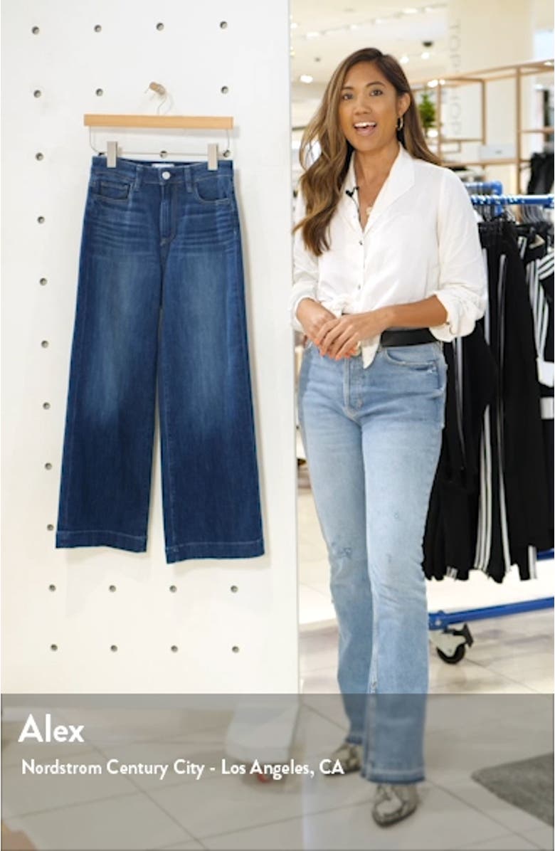 Anessa High Waist Crop Wide Leg Jeans, sales video thumbnail