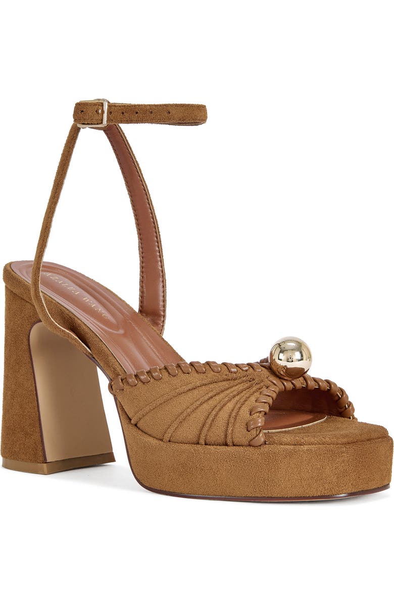 AZALEA WANG Cael Ankle Strap Platform Sandal, Main, color,