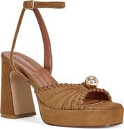 AZALEA WANG Cael Ankle Strap Platform Sandal