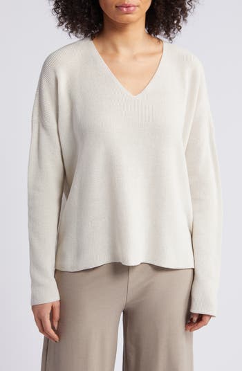 (取寄) アイリーン フィッシャー レディース V-ネック セーター Eileen Fisher women V-Neck Sweater Black Eileen Fisher V-Neck Organic Cotton Pullover Sweater