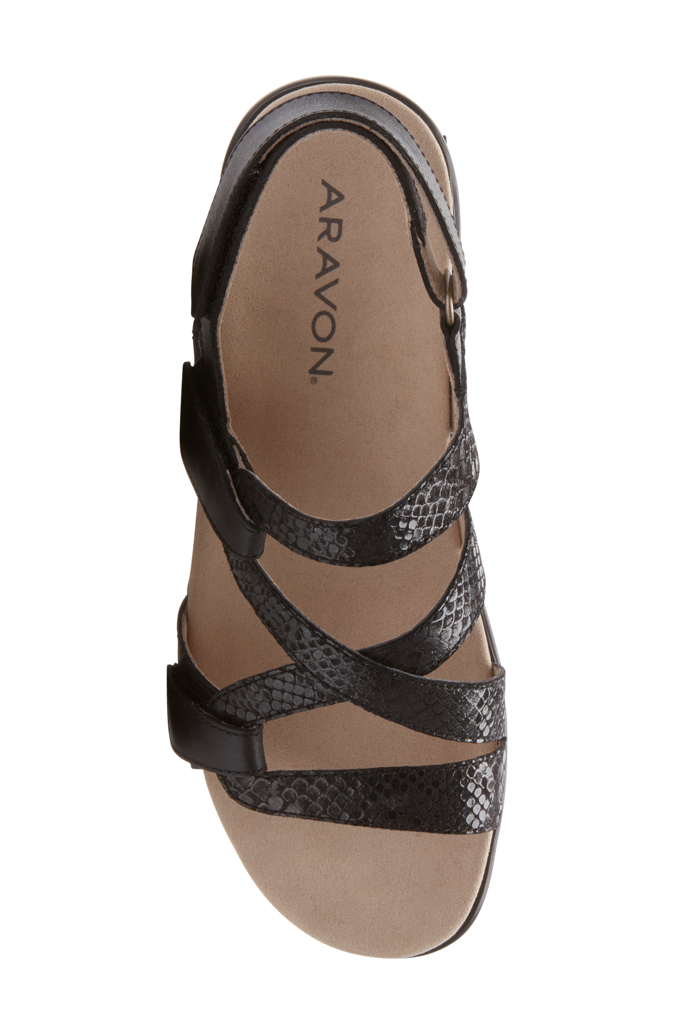 Aravon S Strap Sandal, Alternate, color, 