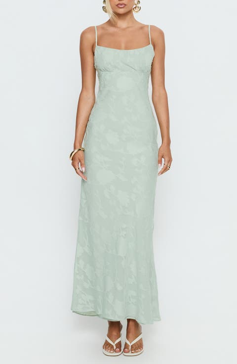 Avienna Burnout Maxi Dress
