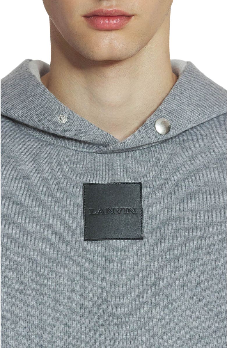 Lanvin BAGGY WOOL HOODIE, Alternate, color, 