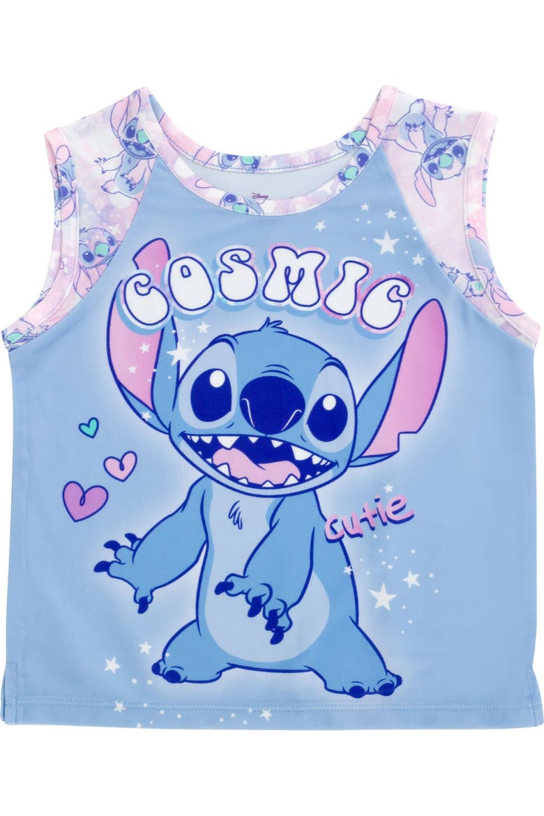 Lilo & Stitch Athletic 2-Piece Tank Top and Skort Set, Alternate, color, Stitch Galaxy Blue