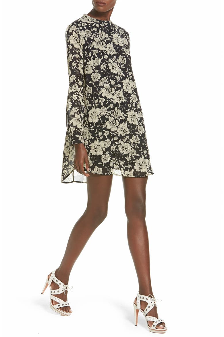 ASTR Cutout Back Shift Dress, Alternate, color, BLUE