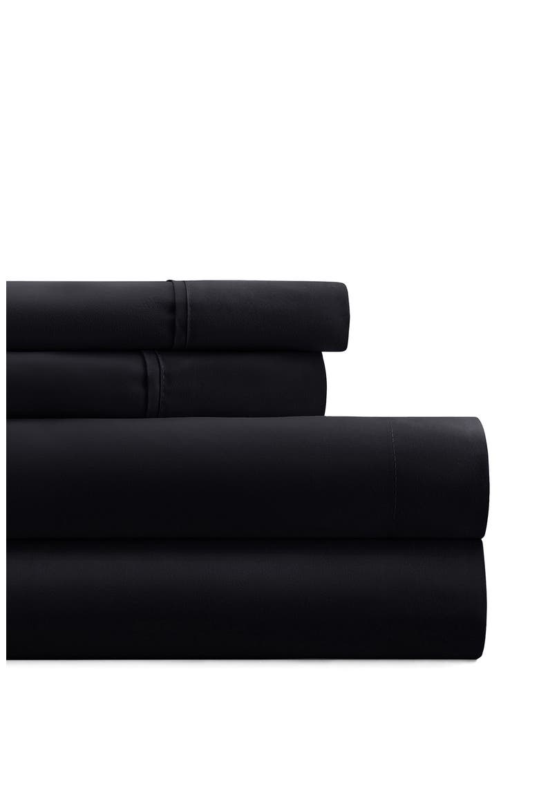 Premium Ultra Soft 4-Piece Bed Sheets Set, Alternate, color, BLACK