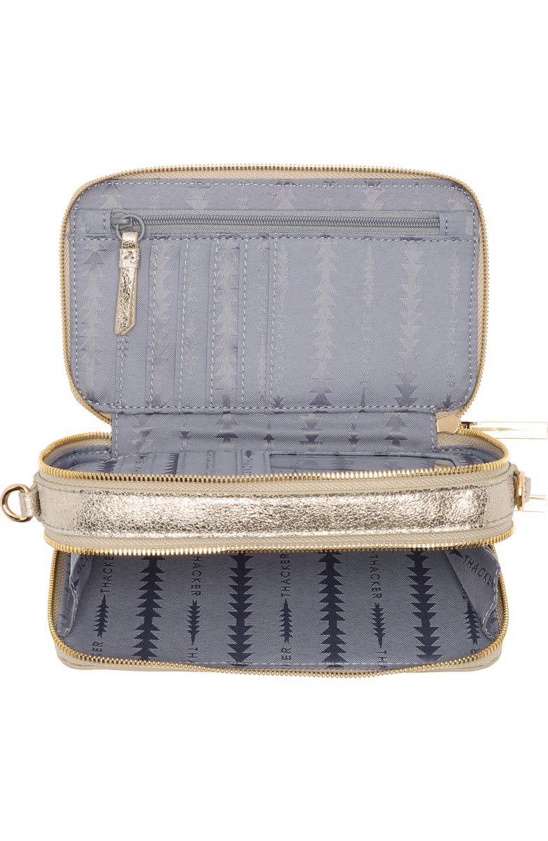 Thacker Ronnie Metallic Crossbody Bag, Alternate, color,