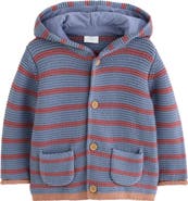 NEXT Kids' Stripe Hooded Cardigan