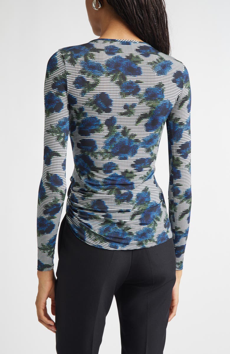 Coperni Suspended Ascii Floral Jersey Top, Alternate, color, Print-Blue