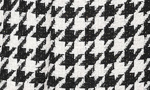 Hannah Banana Kids' Houndstooth Flared Dress In Black Multi