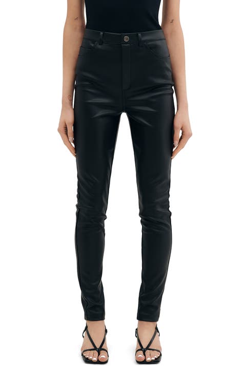 Santiago Faux Leather High Waist Pants