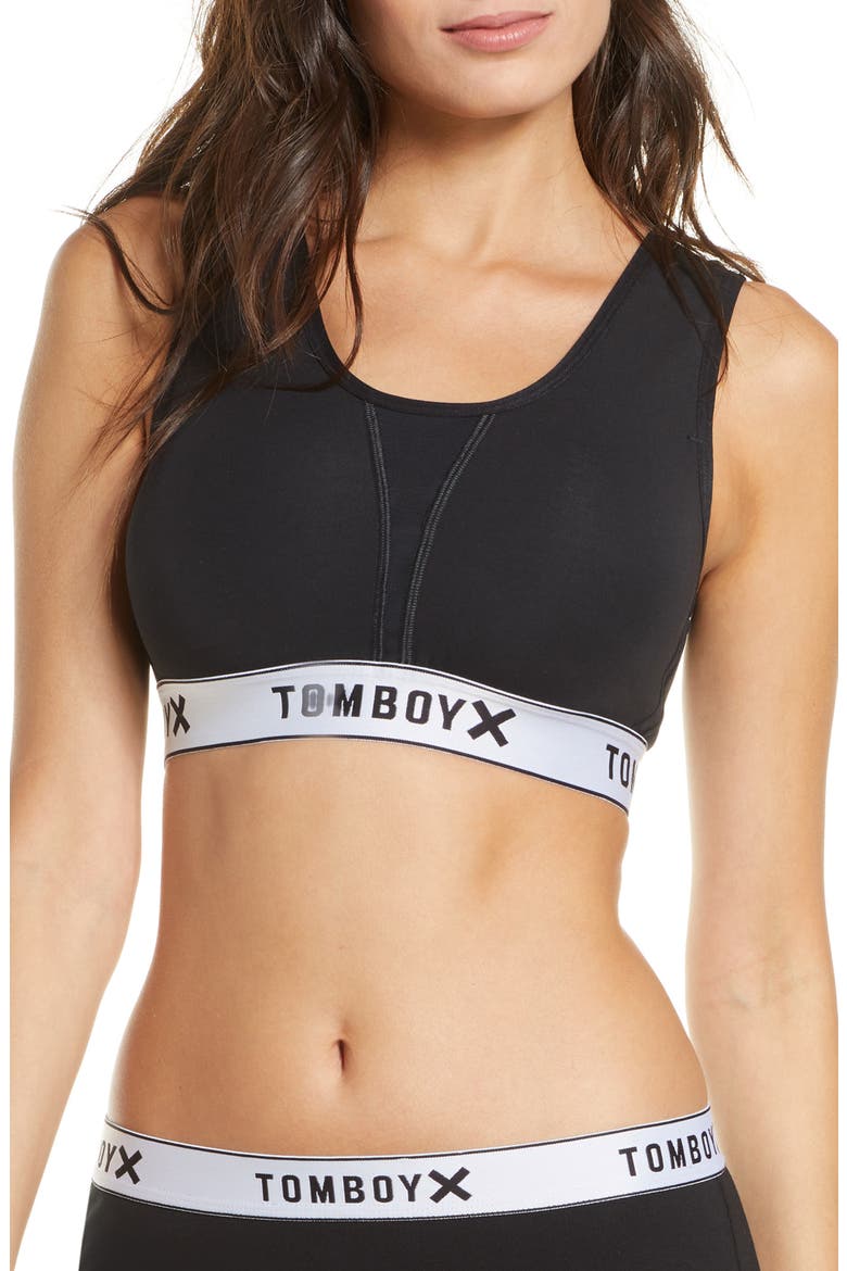 Adaptive Soft Sports Bra, Main, color, BLACK