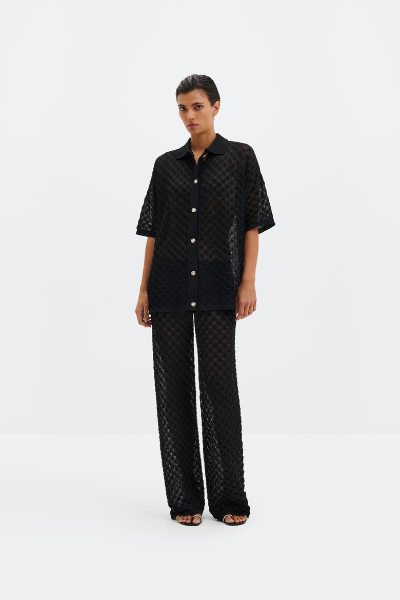 Moa Knitted Shirt, Alternate, color, Black