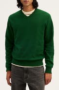 Madewell Frances Wool & Cotton V-Neck Sweater