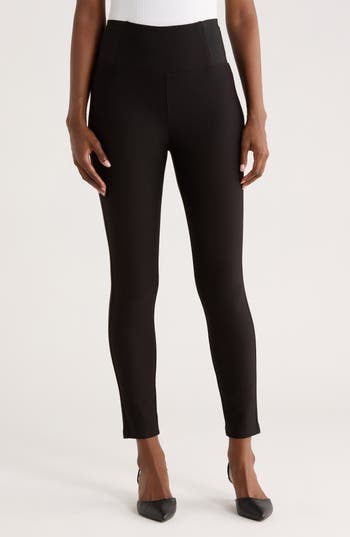 Patrizia Luca Side Elastic Leggings In Black