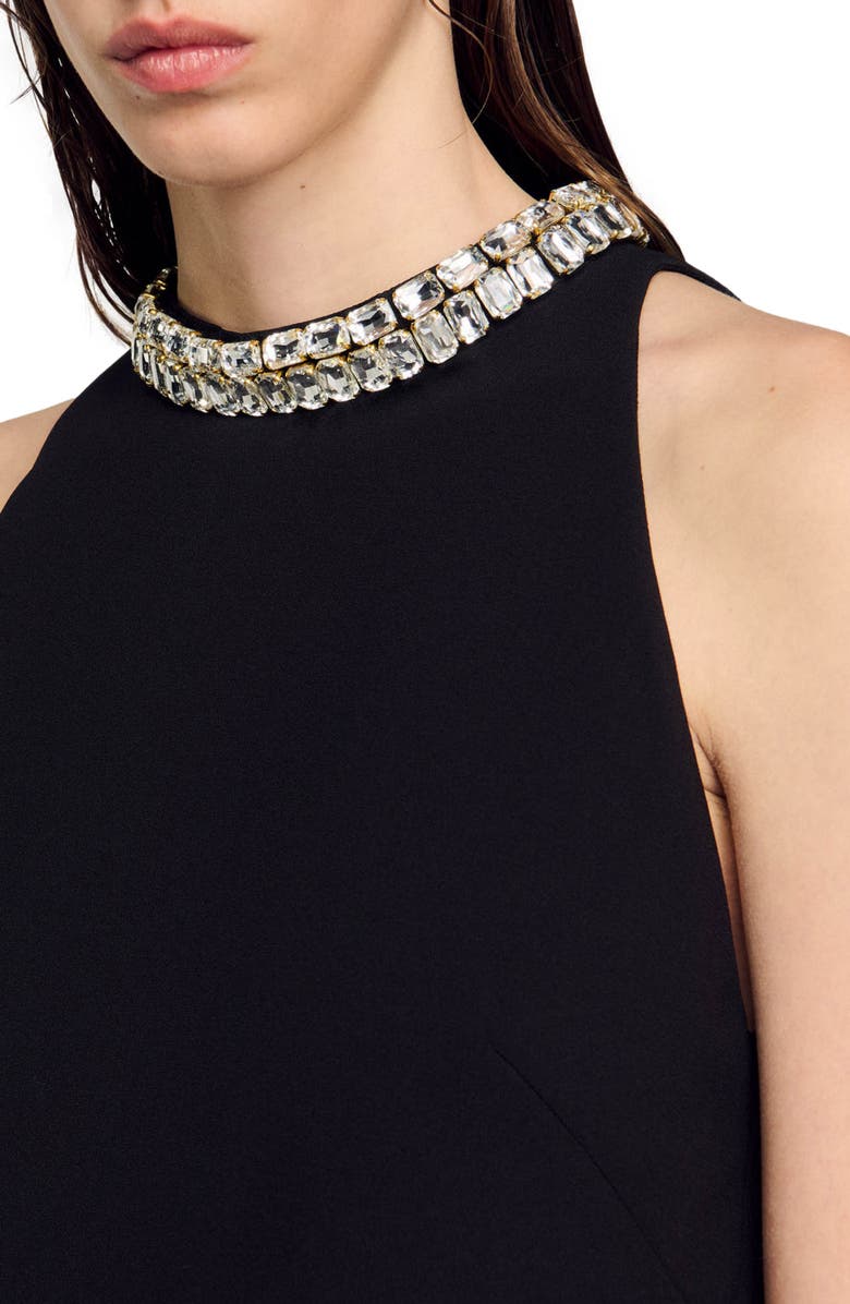 SANDRO Rhinestone dress, Alternate, color, 