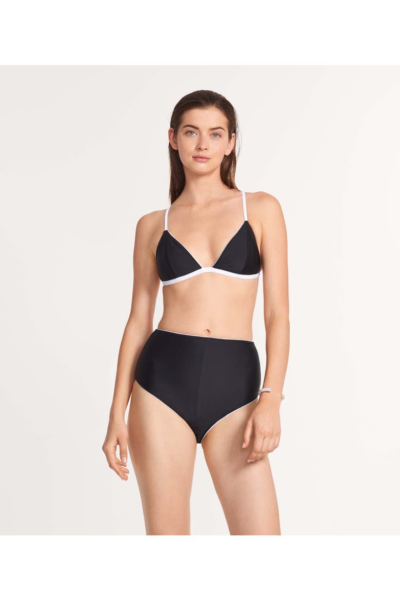 The Reversible High Waist Bottom, Alternate, color, Black/White