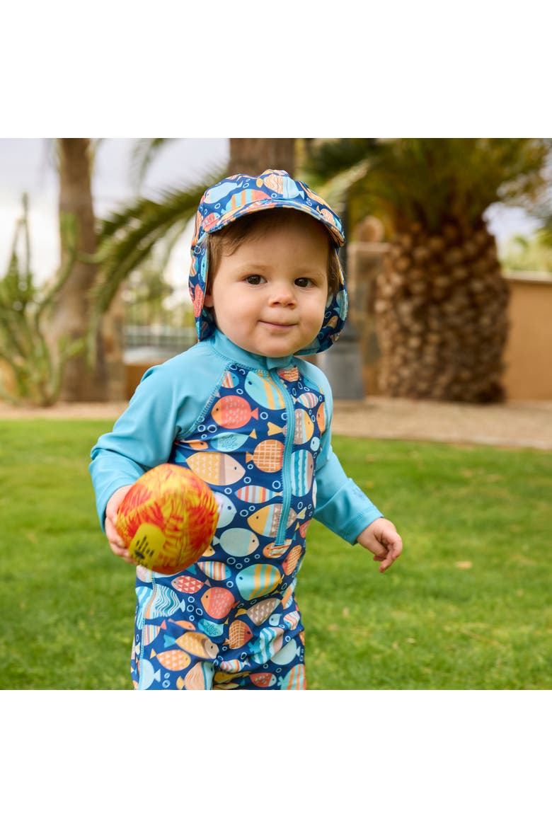 Swim Flap Hat, Alternate, color, Fish Parade