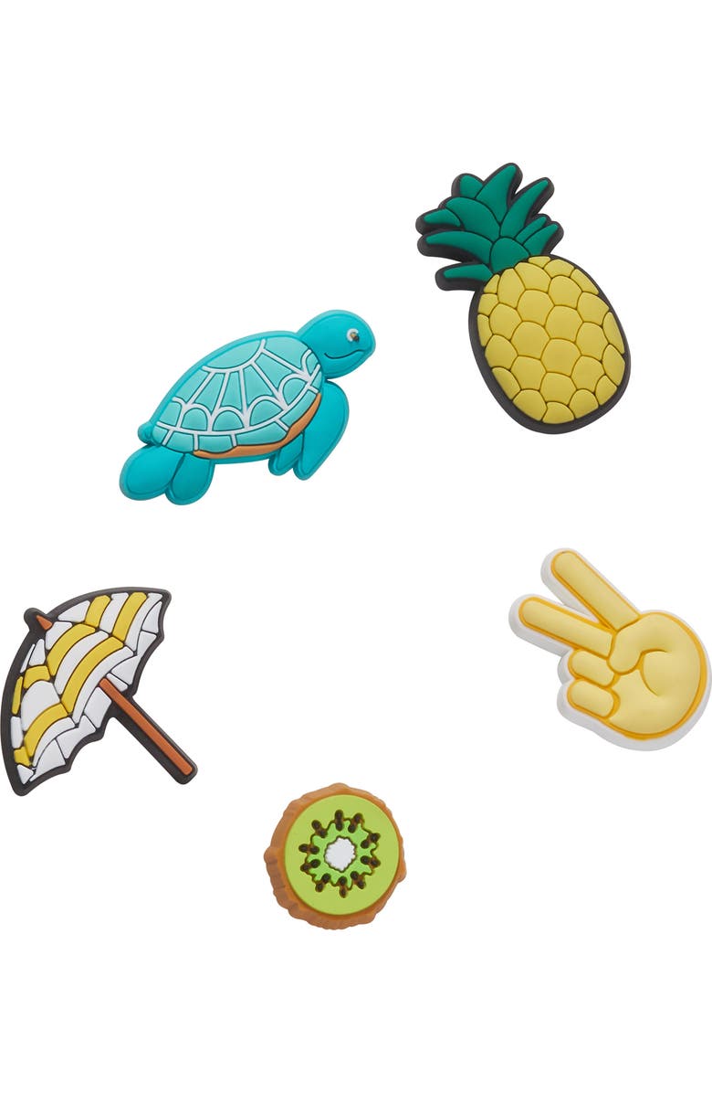 CROCS <sup>™</sup> Summer Break 5-Pack Jibbitz Shoe Charms, Alternate, color, 