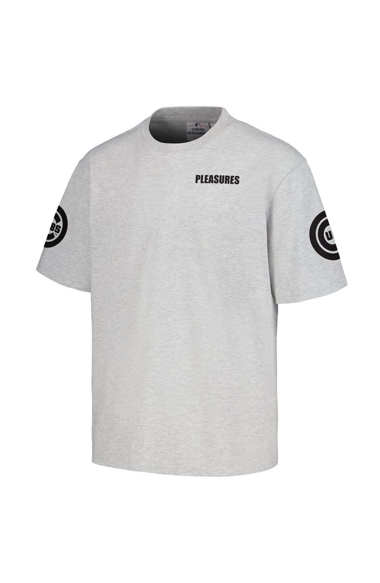 PLEASURES Men's PLEASURES  Gray Chicago Cubs Team T-Shirt, Alternate, color, Gray