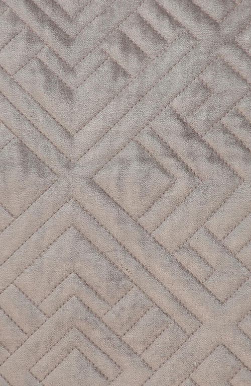 Parkland Collection Tufted Velvet Throw Pillow In Taupe