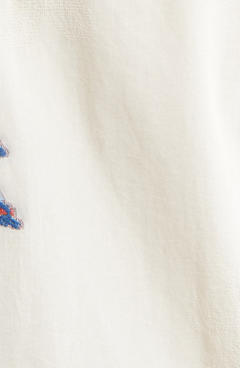 Paul Smith Floral Embroidered Casual Fit Camp Shirt, Alternate, color, 