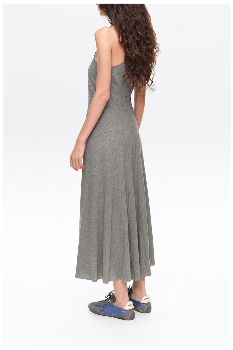 Sleeveless Midi A Line Dress, Alternate, color, MELANGE GREY