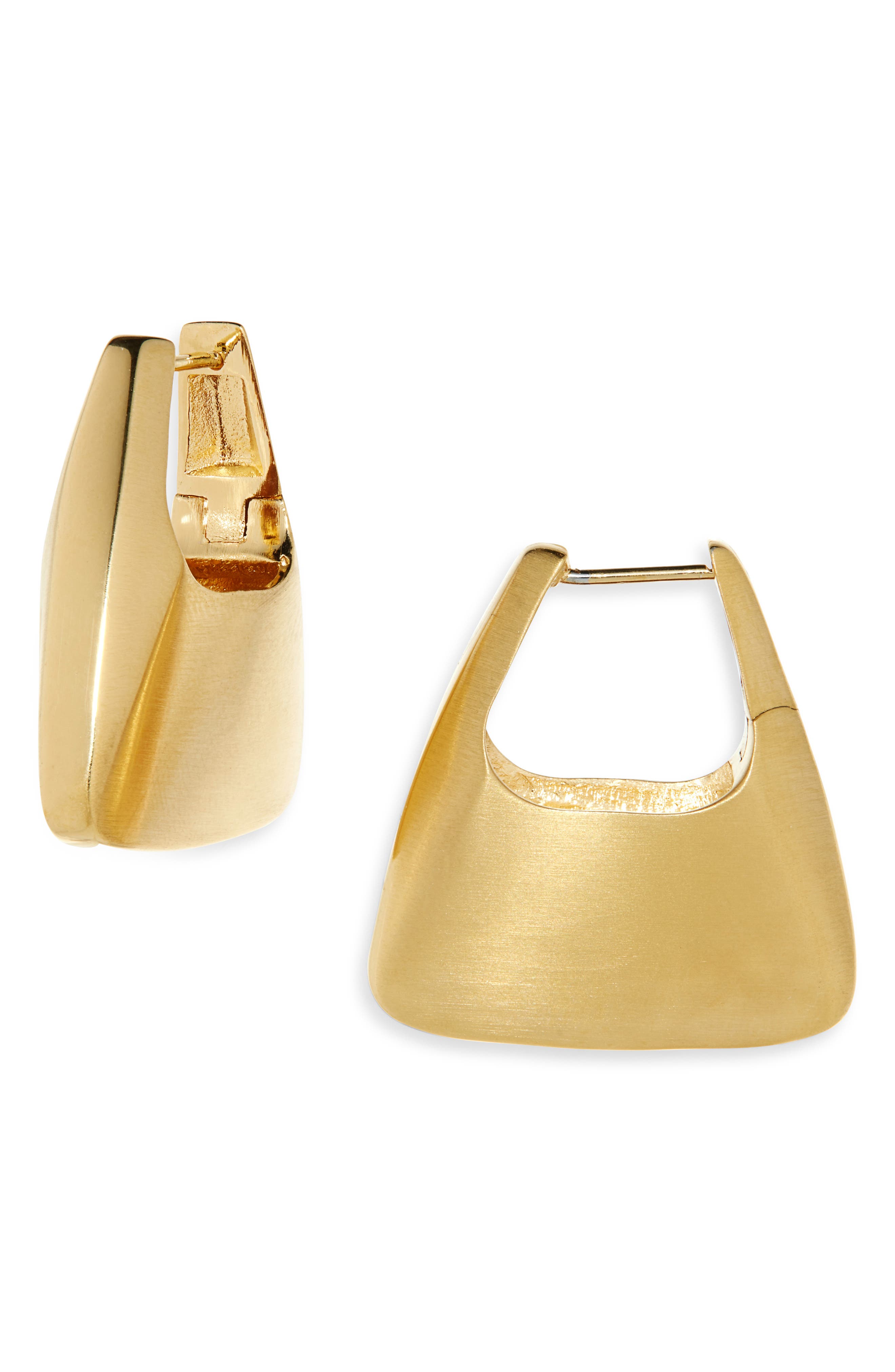 Oslo Hinge Square Hoop Earrings