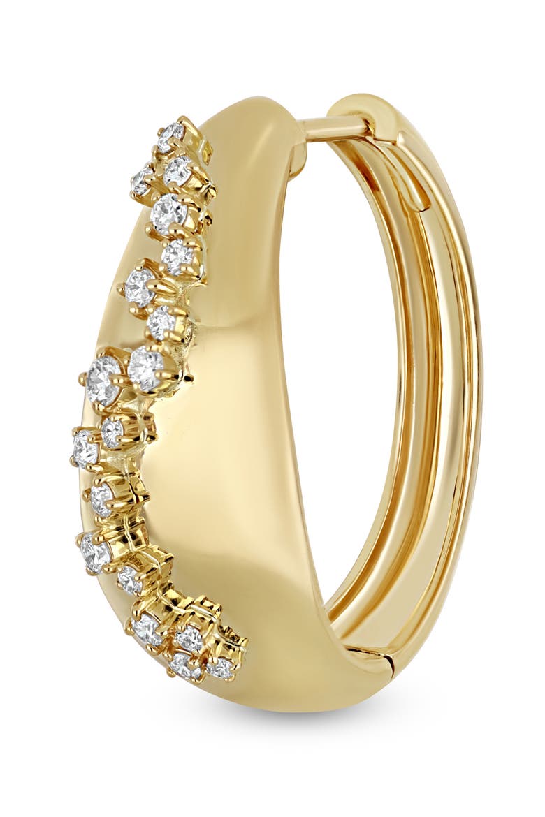 18K Gold Mika Diamond Hoop Earrings, 20mm, Alternate, color, 18K YELLOW GOLD