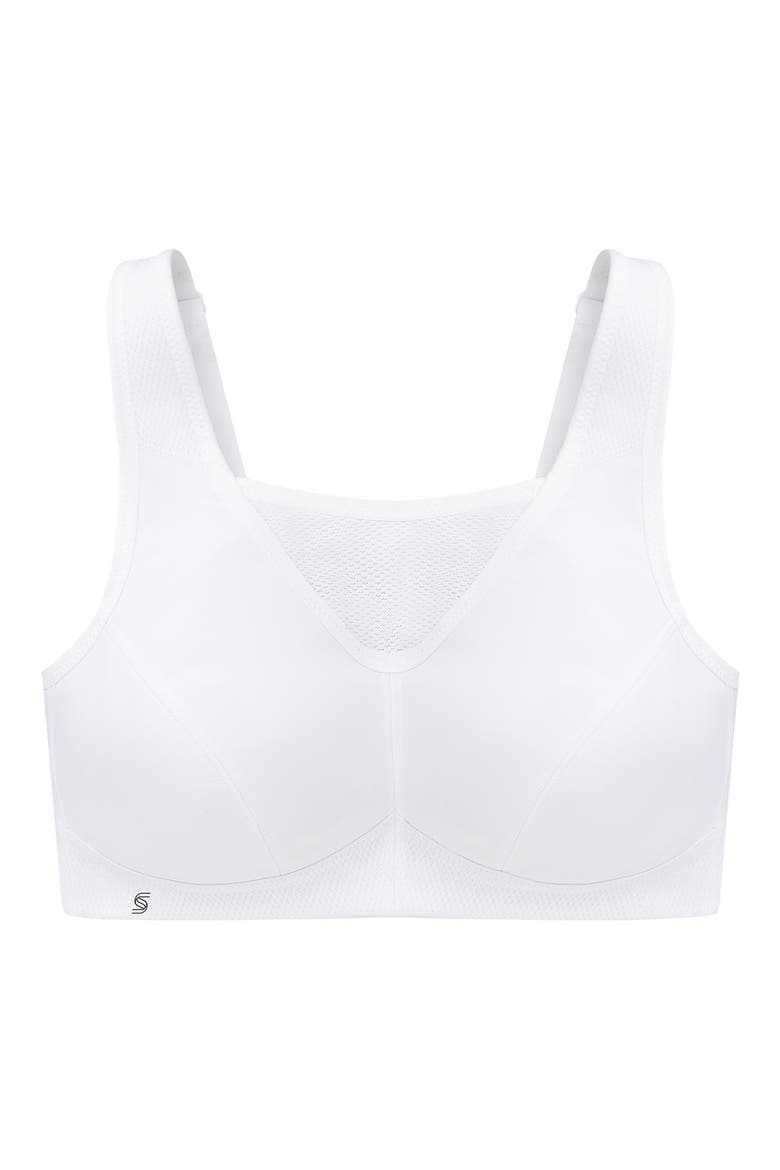 No-Bounce Camisole Sports Bra, Alternate, color, WHITE