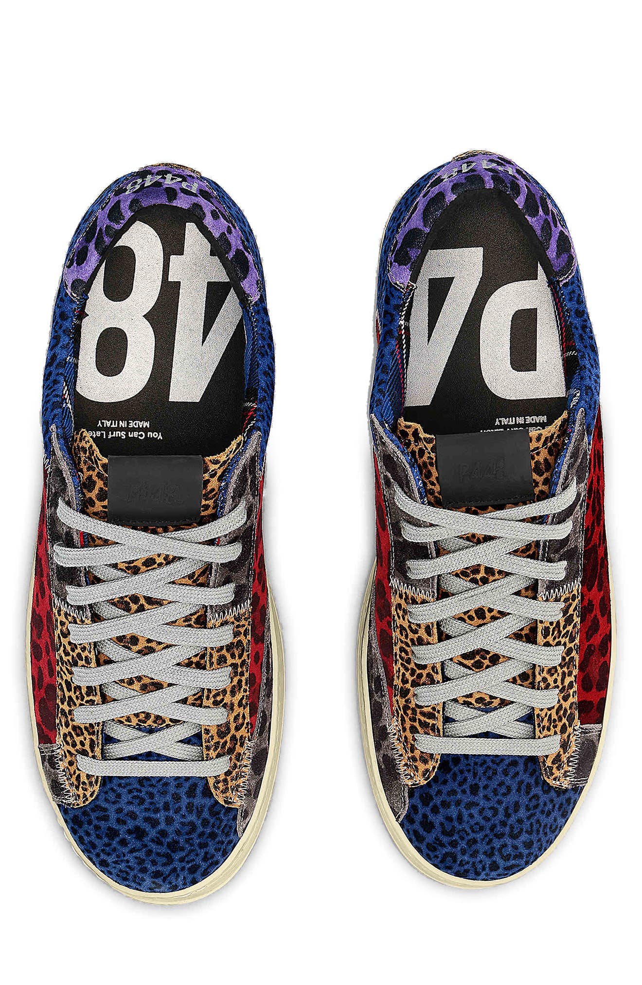 John Colorblock Leopard Sneaker, Alternate, color, CRAZY