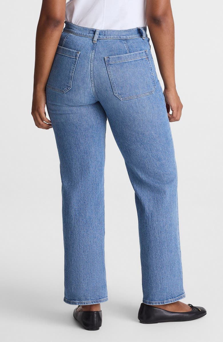 Madewell The Curvy Emmett Wide Leg Jeans, Alternate, color, Driftwater Wash