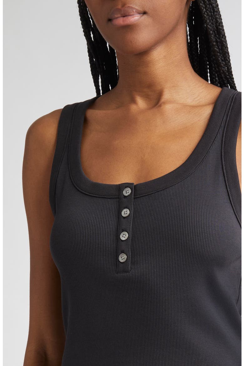 Abbott Rib Henley Tank, Alternate, color, BLACK