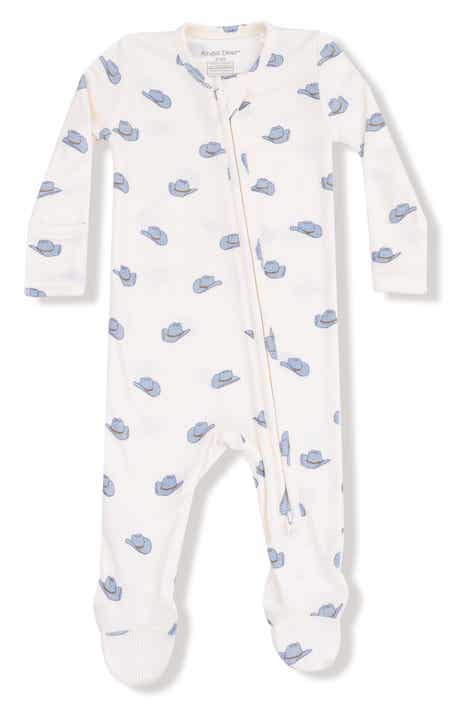 Cowboy Hats Print Rib Footie