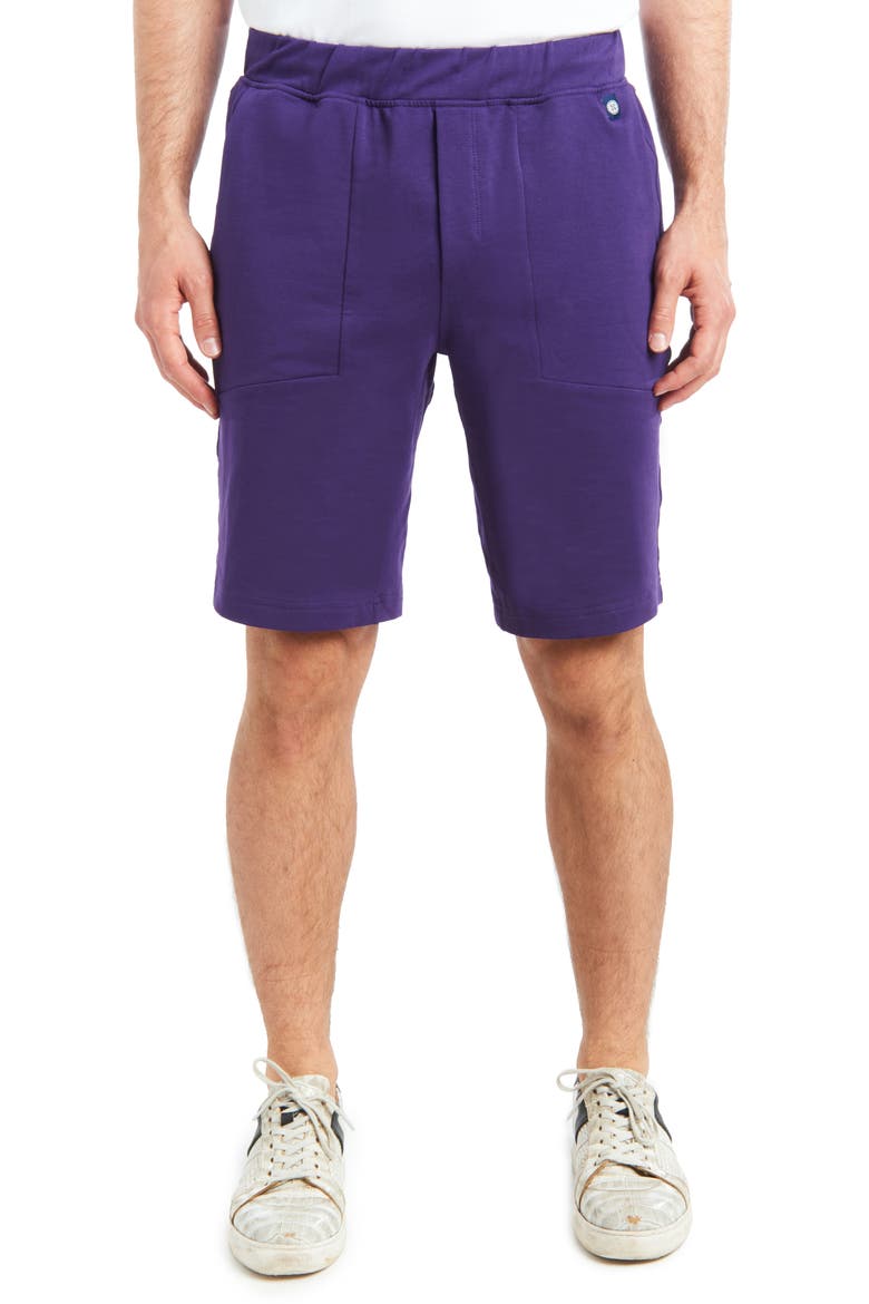 Gigi Solid Shorts, Main, color, PURPLE