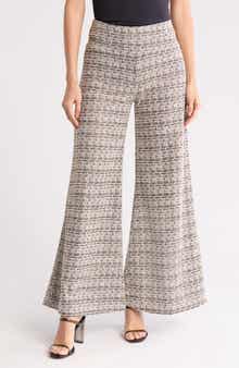 Renee C Tweed Wide Leg Pants