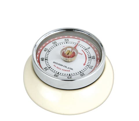 Magnetic Retro 60 Minute Kitchen Timer, 2.75-Inch