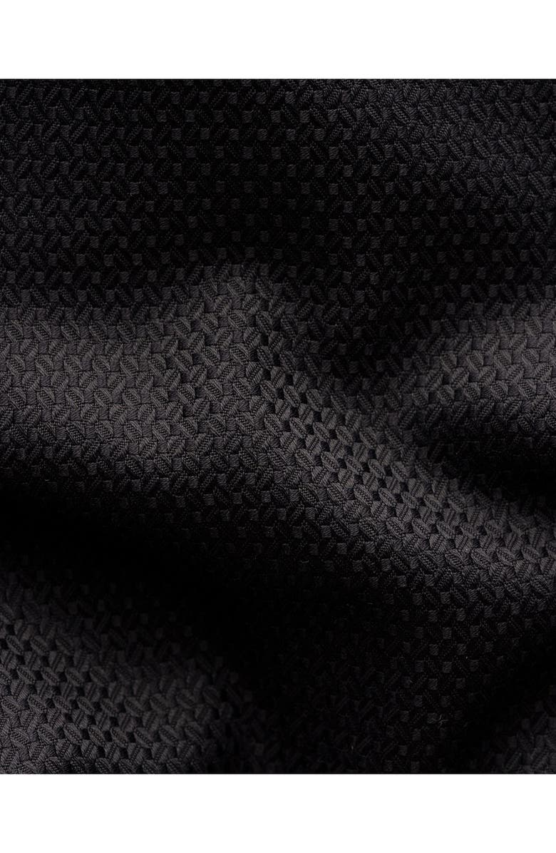 Eton Slim Fit Cotton Dobby Dress Shirt, Alternate, color, Black