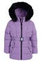 Kids' Faux Fur Trim Active Stadium Jacket