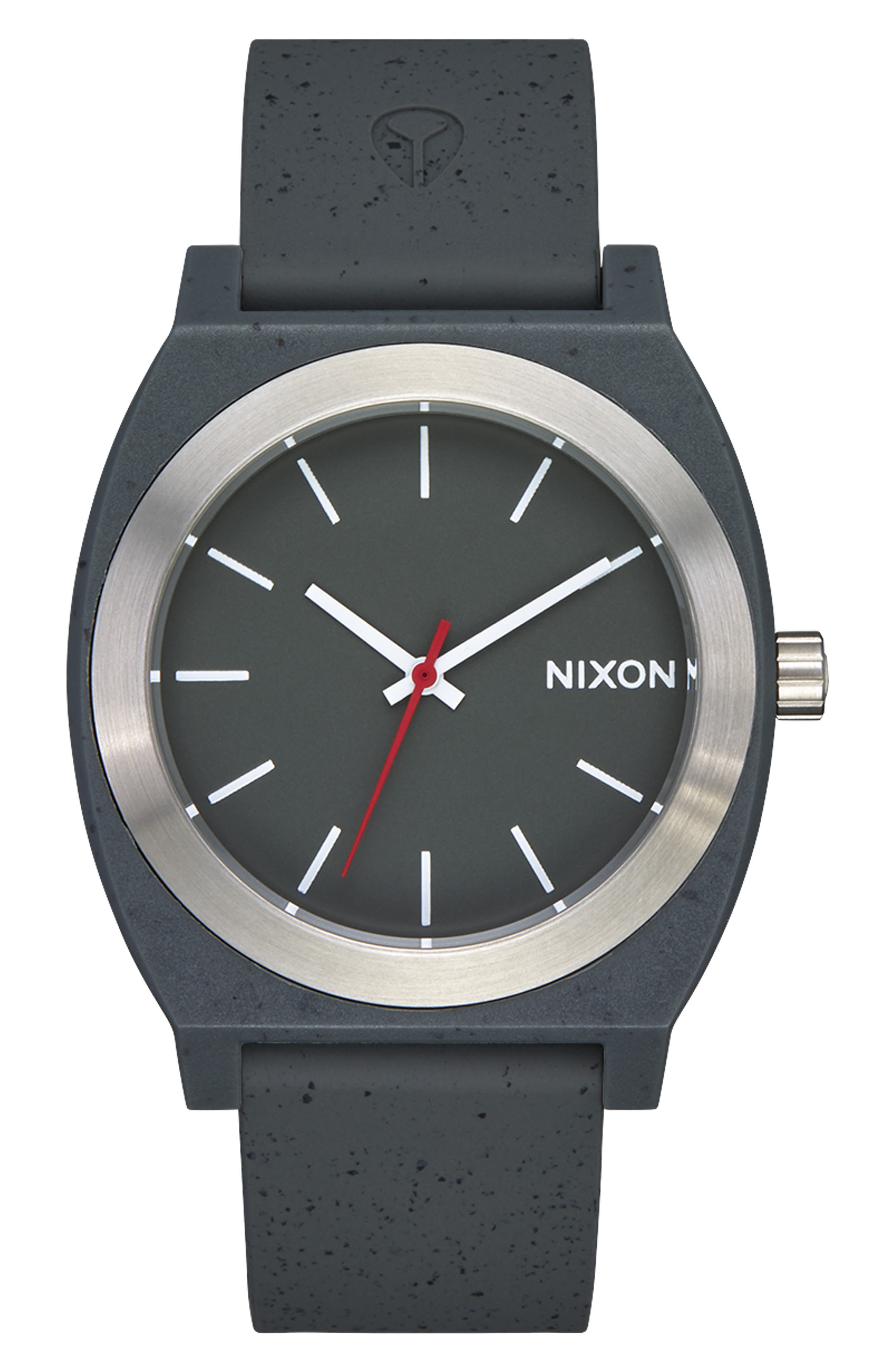 Nixon Time Teller OPP Silicone Strap Watch, 39.5mm